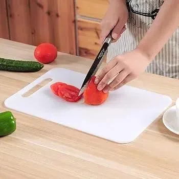 High Quality Solid Plastic Cutting Board - White