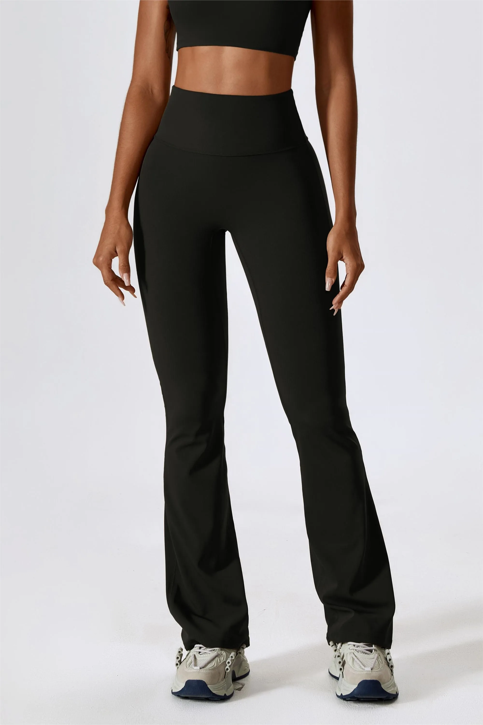 High-Rise Bootcut Flared Scrunch Leggings