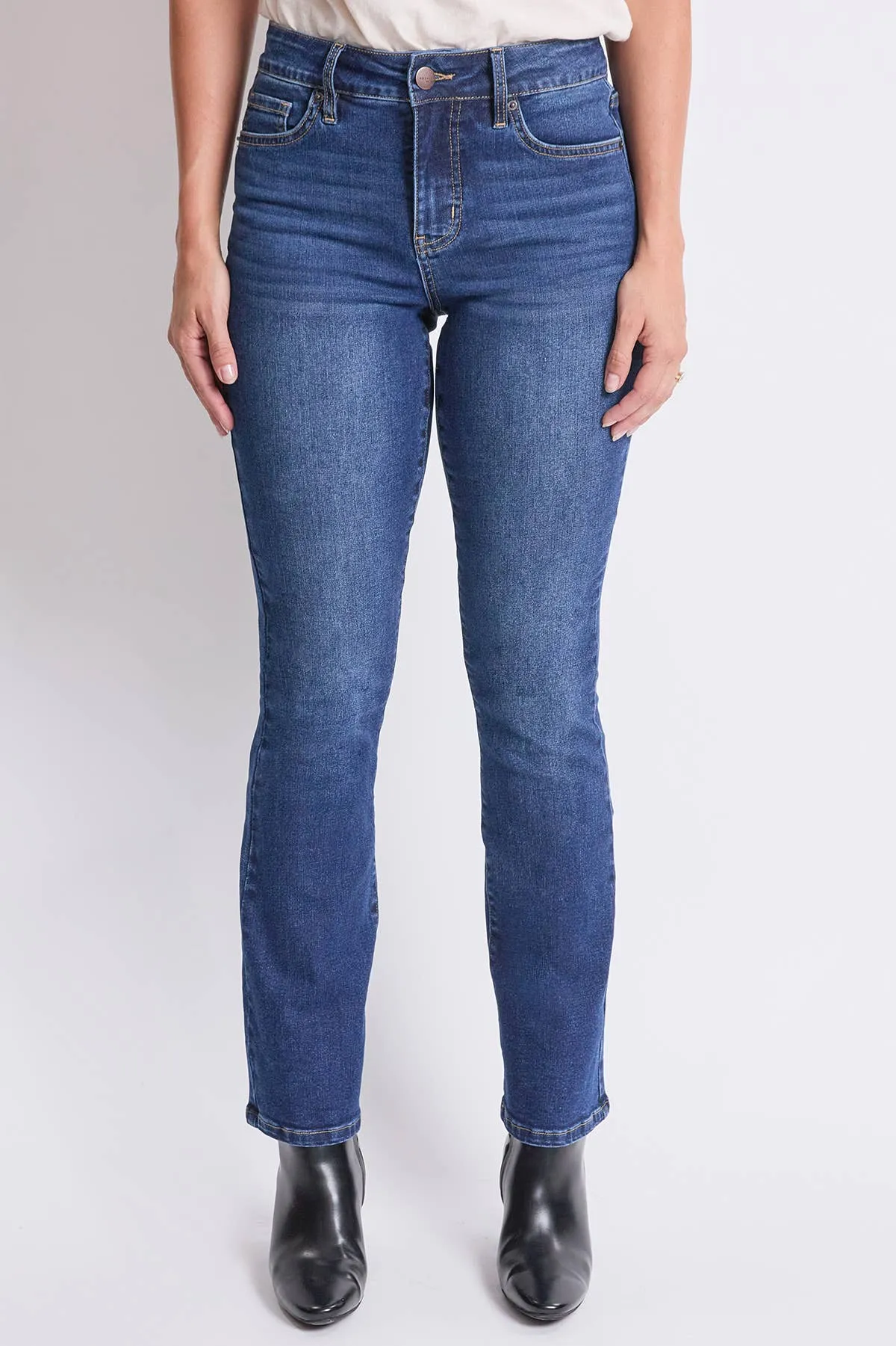 High Rise Slim Bootcut Jeans