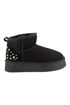 High Sole Stone Ugg Boots 191302 Black