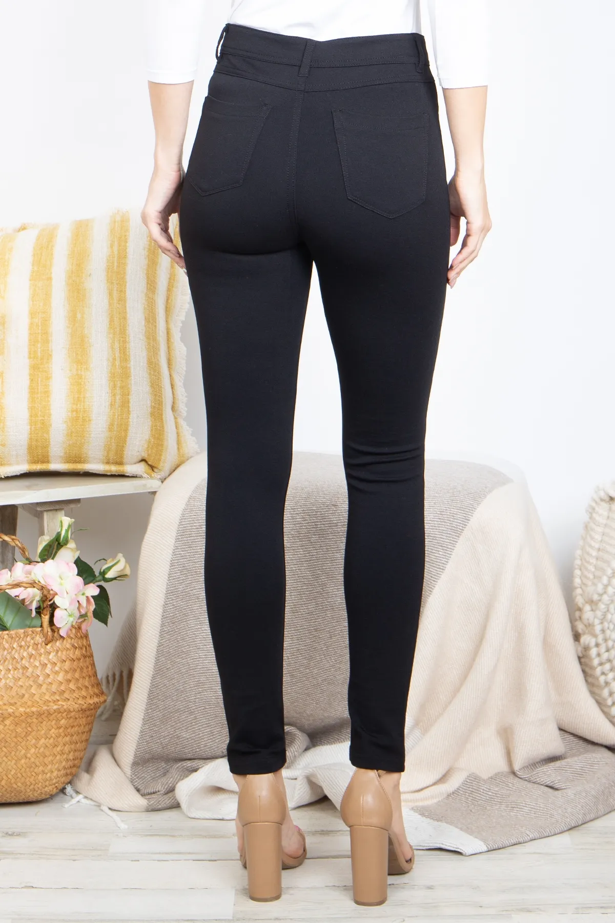 HIGH WAIST FULL LENGTH JEGGINGS