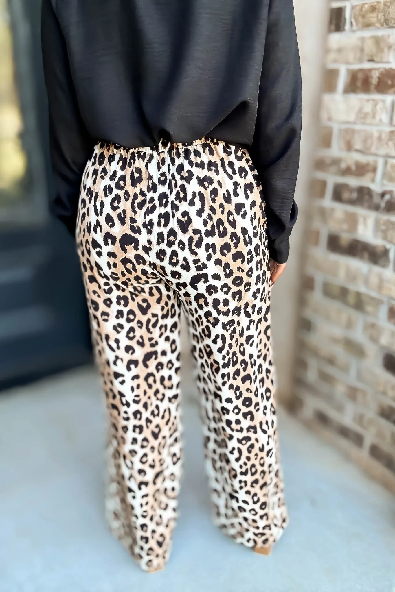 High Waisted Leopard Print Pants