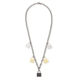 Hipchik Couture Multi-Lock Pendant Necklace