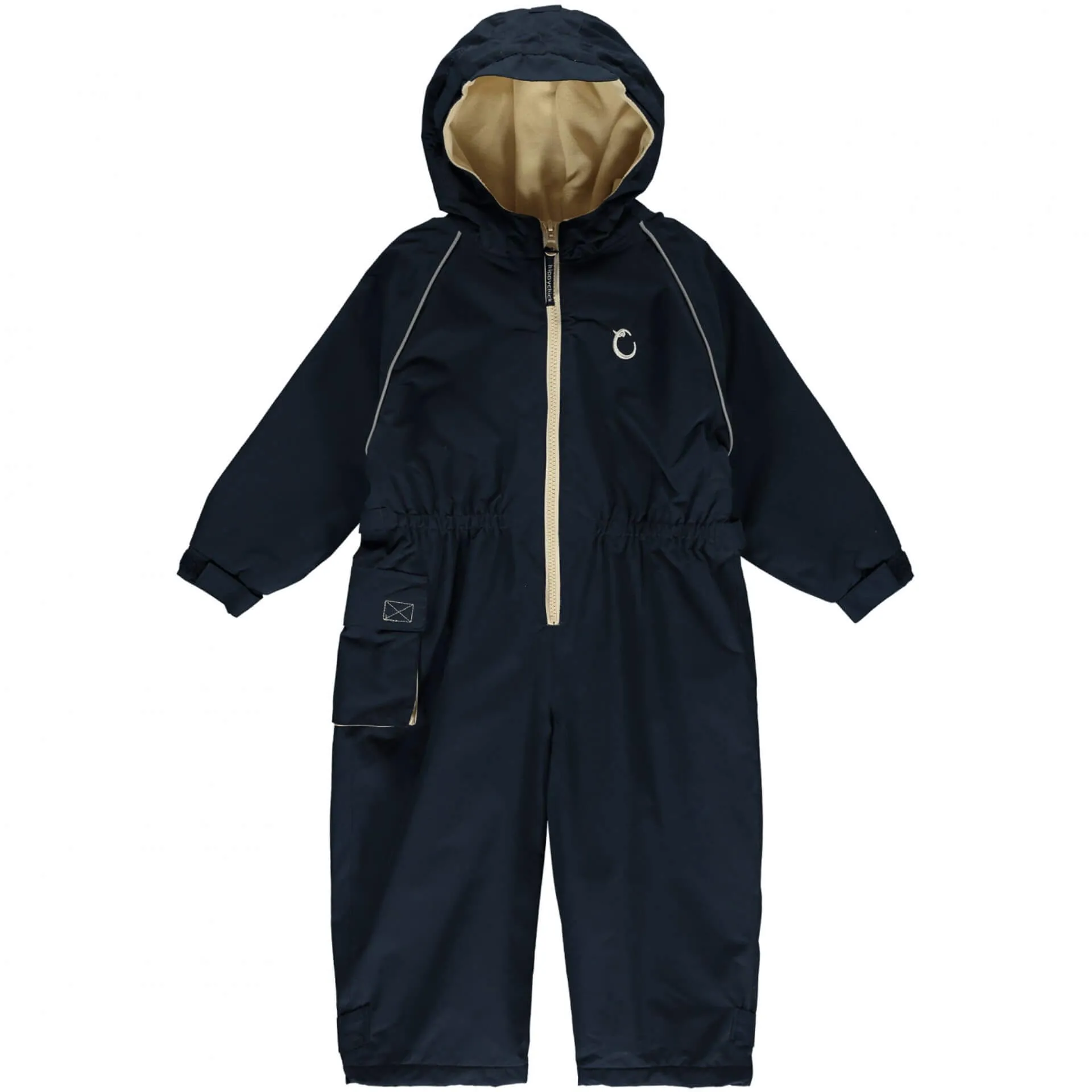 Hippychick Toddler All-In-One Waterproof Fleece Lined Suit (Midnight Blue)