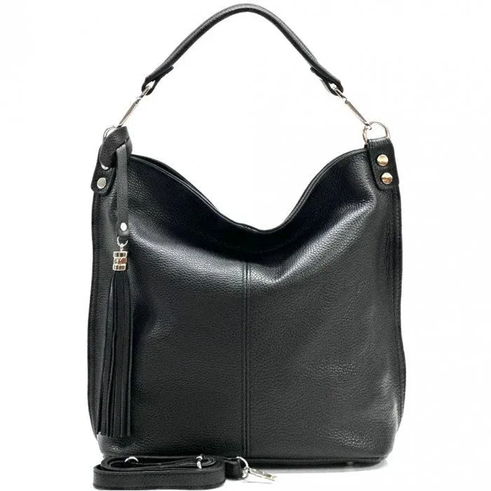 Hobo Italian Leather Shoulder Bag