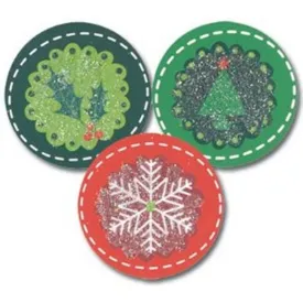 Holiday Circles Christmas Seals