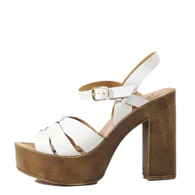 Hollie Wooden Platform Heels