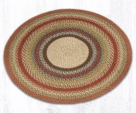 Honey, Vanilla, and Ginger Round Braided Rug