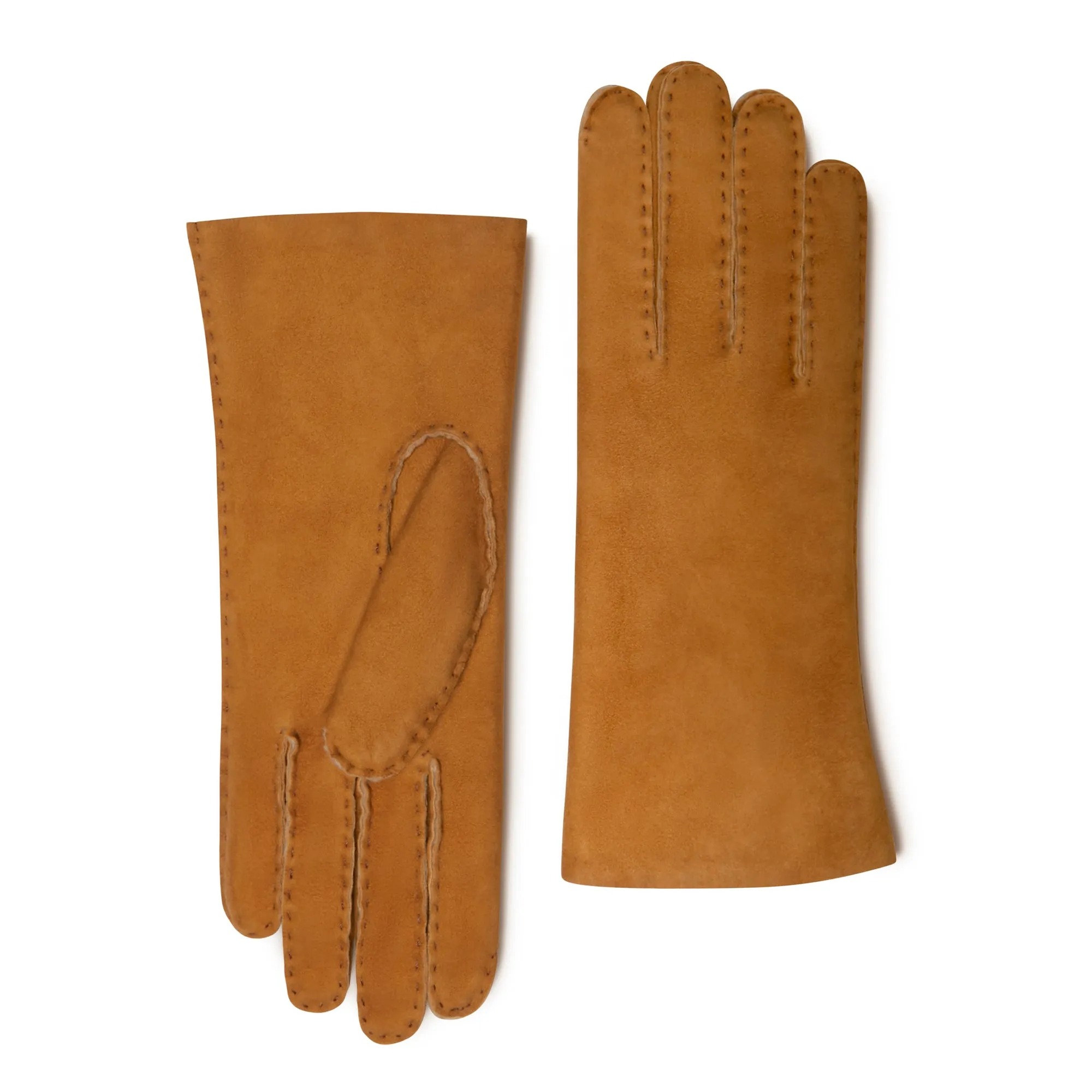 Honoré Zenia cognac lambskin gloves