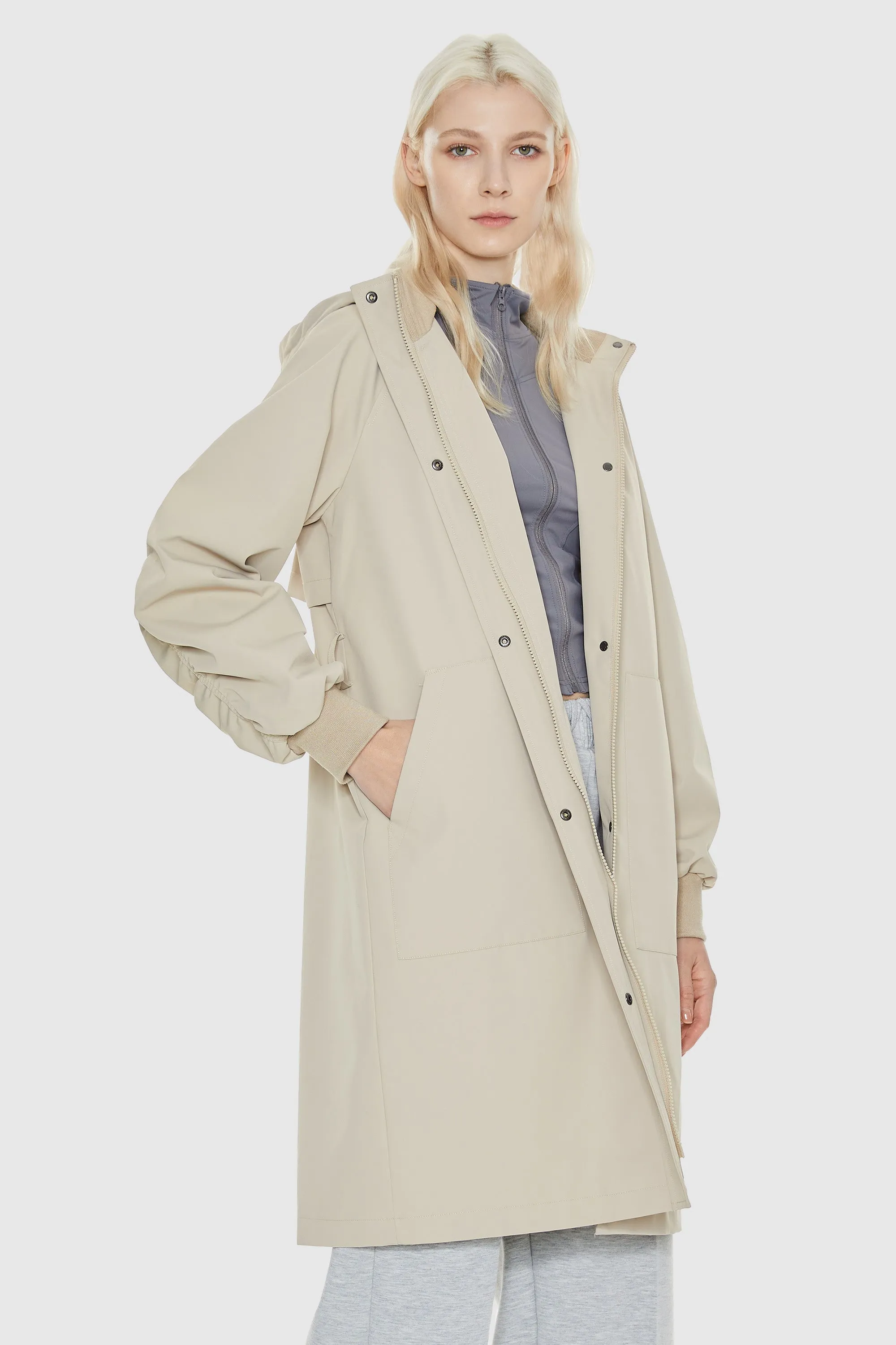 Hooded Belted Trench