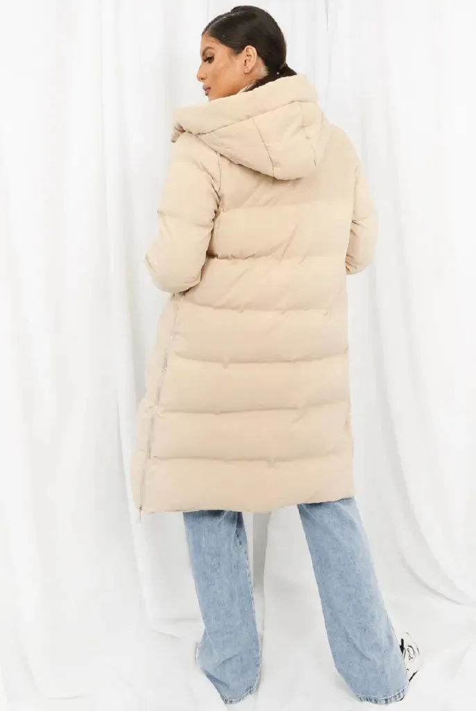 Hooded Longline Puffer Coat