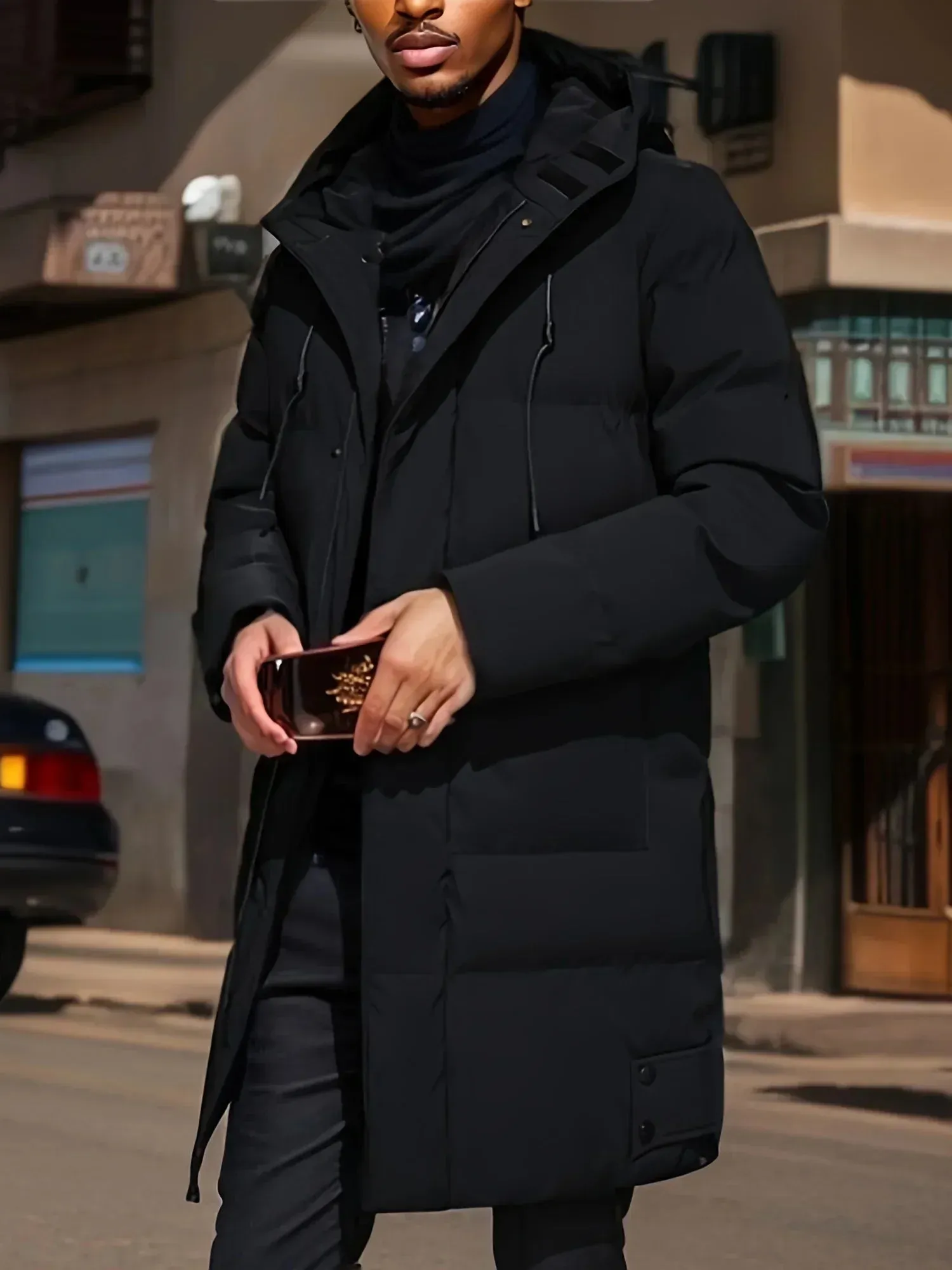 Hooded Men's Autumn/Winter Coat