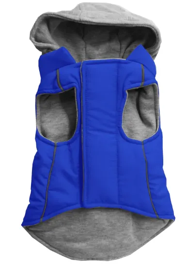 Hooded Warm Reversible Jacket for Dogs and Cats