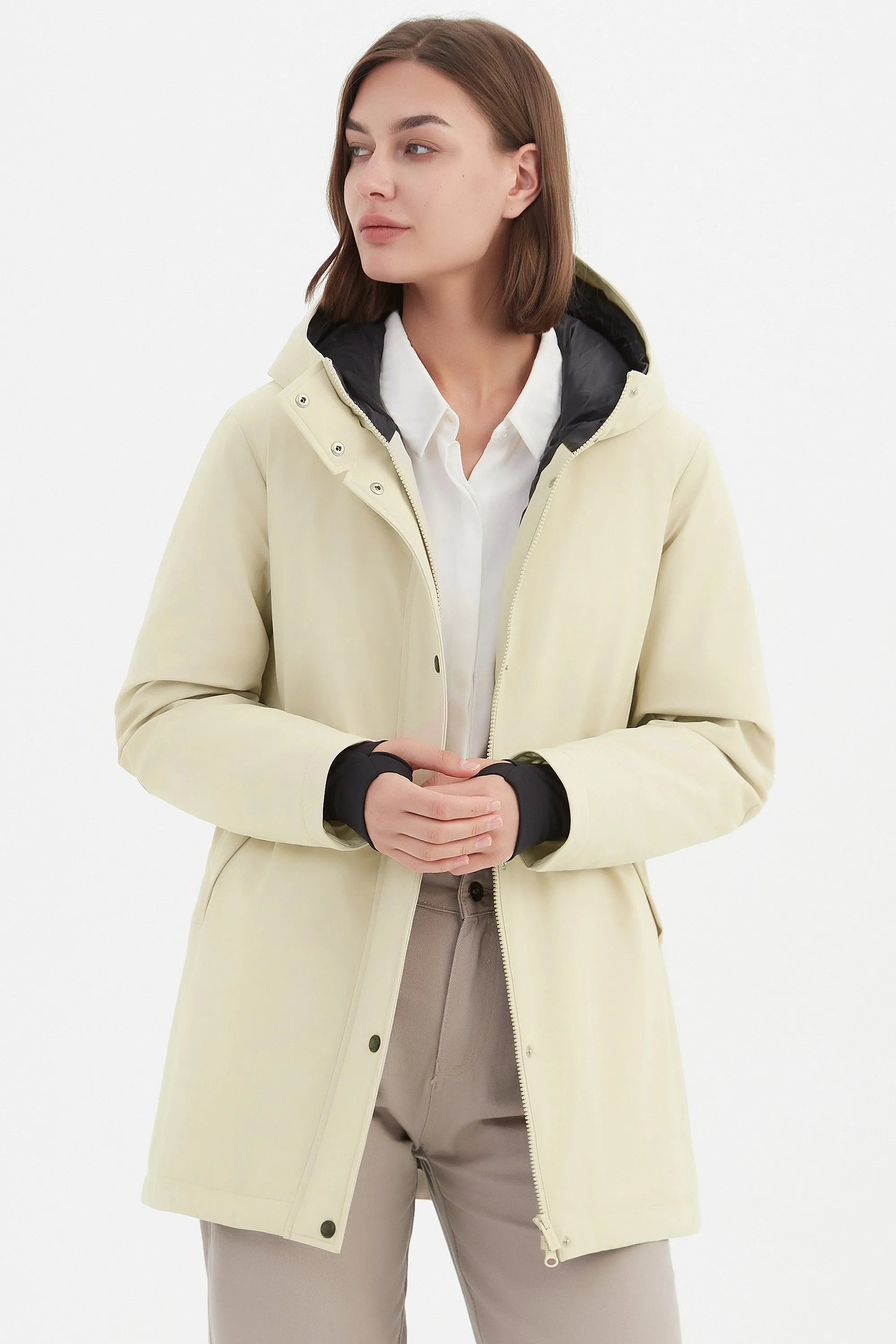 Hooded Winter Long Down Parka