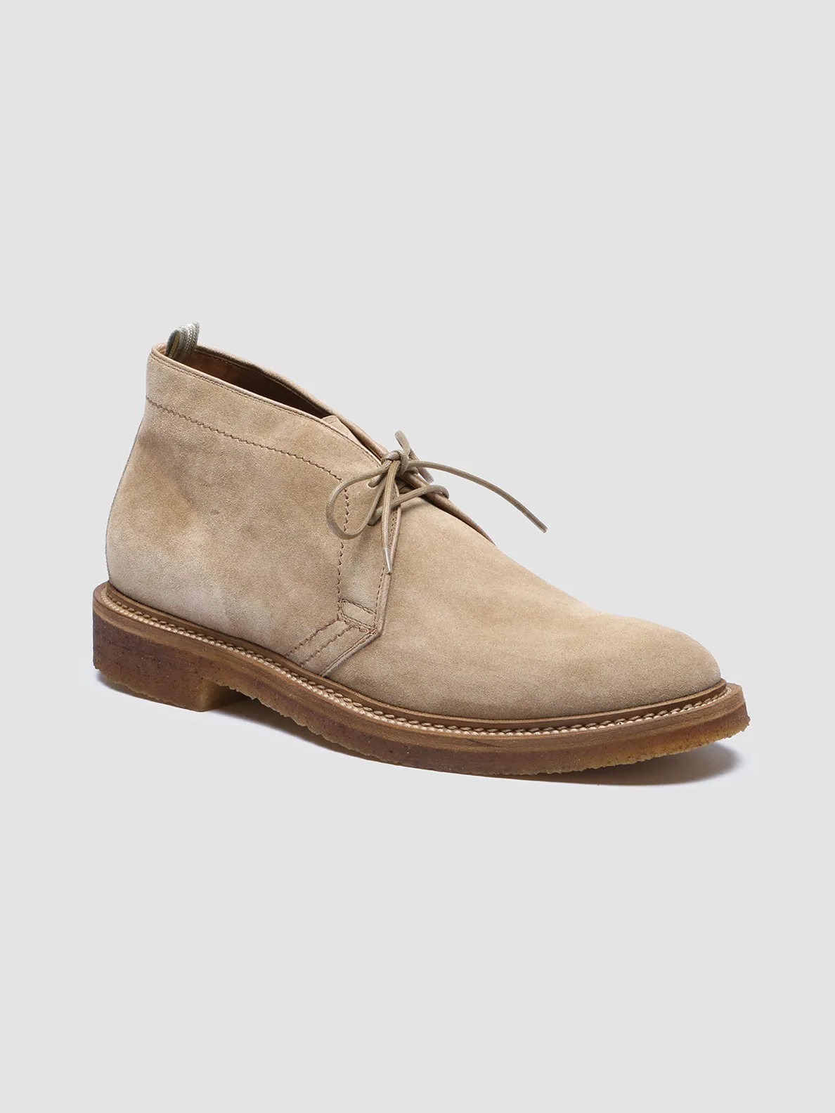 HOPKINS CREPE 114 - Taupe Suede Chukka Boots