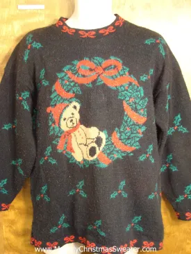 Horrible 80s Wreath Christmas Sweater