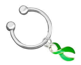 Horseshoe Style Green Ribbon Key Chains