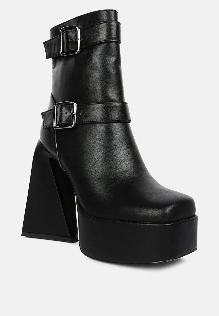 Hot Cocoa High Platform Ankle Boots