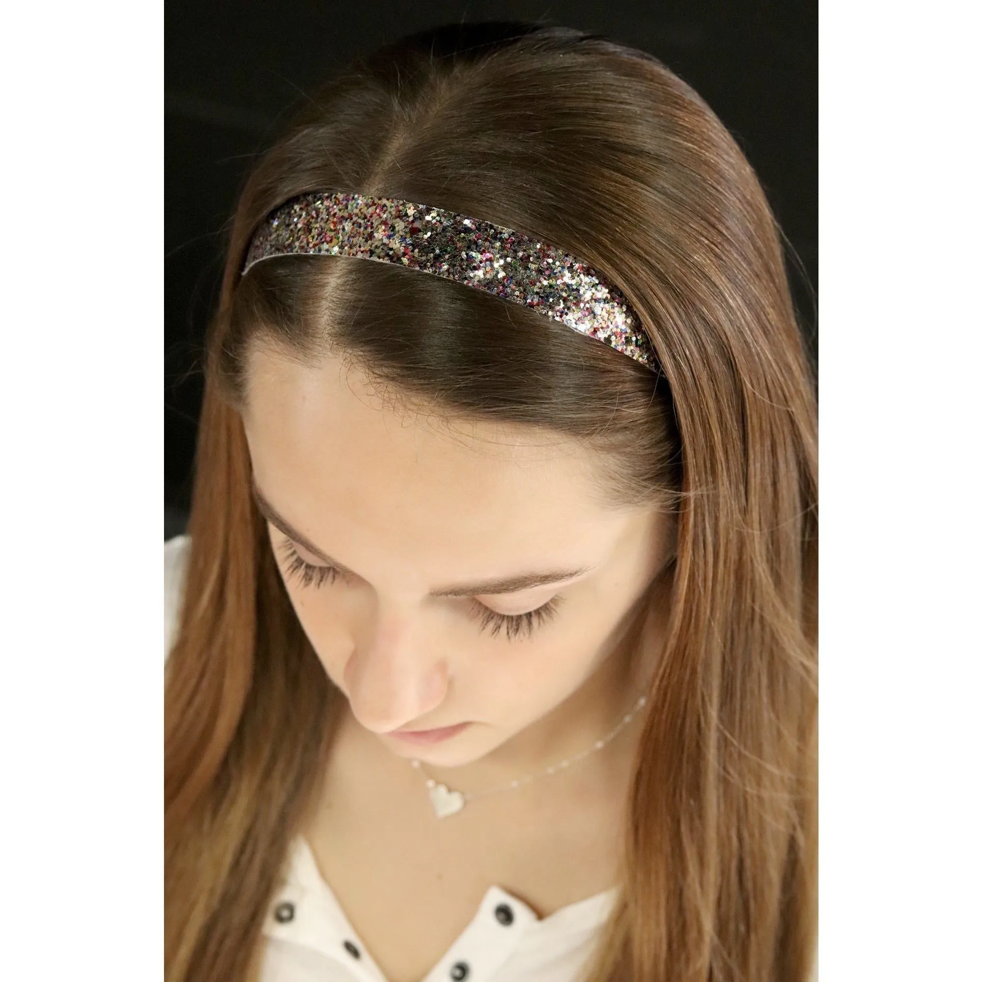 Hot Pink Cheetah Glitter Headbands - 12 Pack