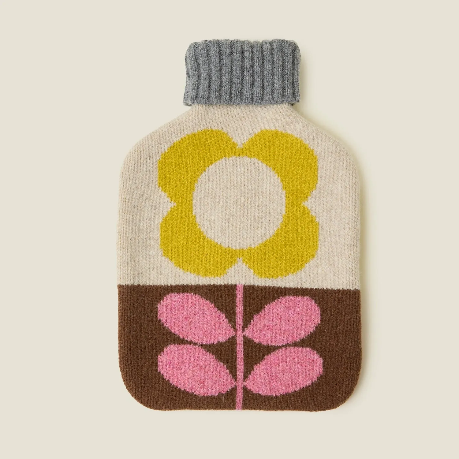 Hot Water Bottle Cover & Wool Blanket Bundle - Pink