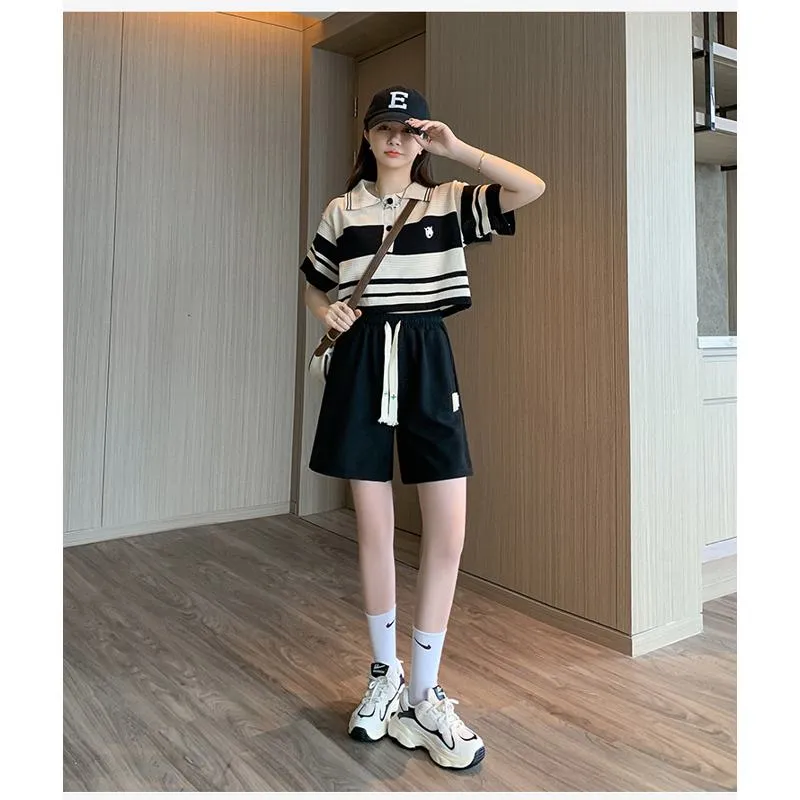 Houndstooth Thin Casual Sports Shorts