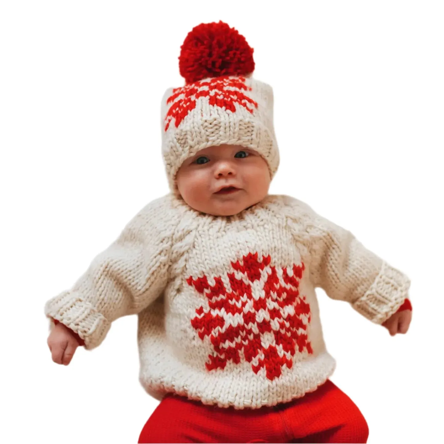 Huggalugs Snowflake Natural Sweater