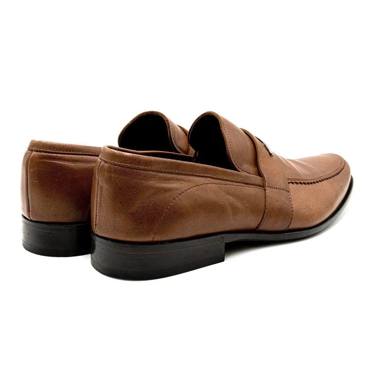 Hugo Boss Boss Formal Slip Ons Leather Brown Colour For Men