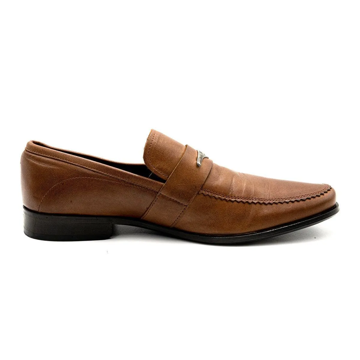 Hugo Boss Boss Formal Slip Ons Leather Brown Colour For Men