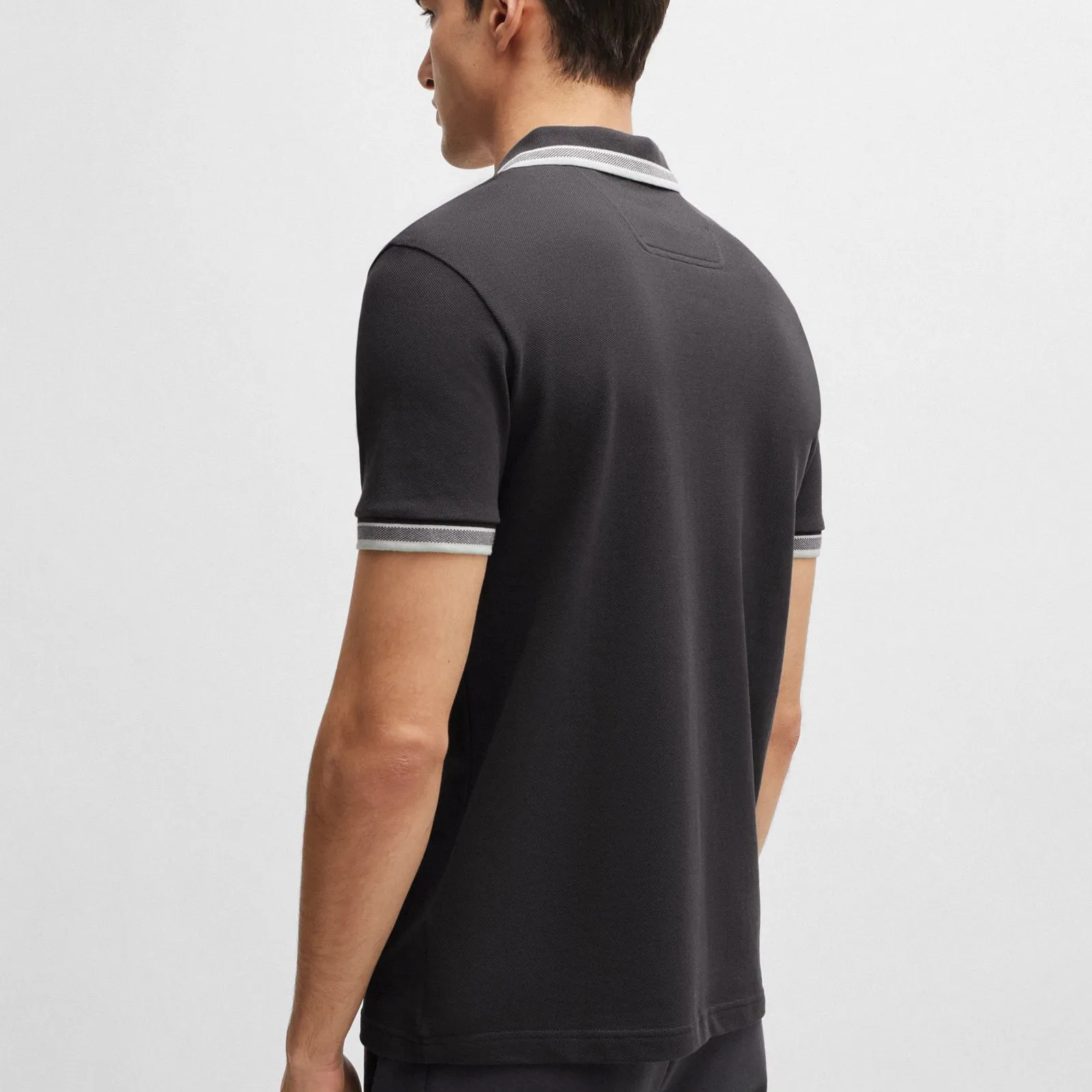 Hugo Boss Paddy Polo Shirt Dark Grey