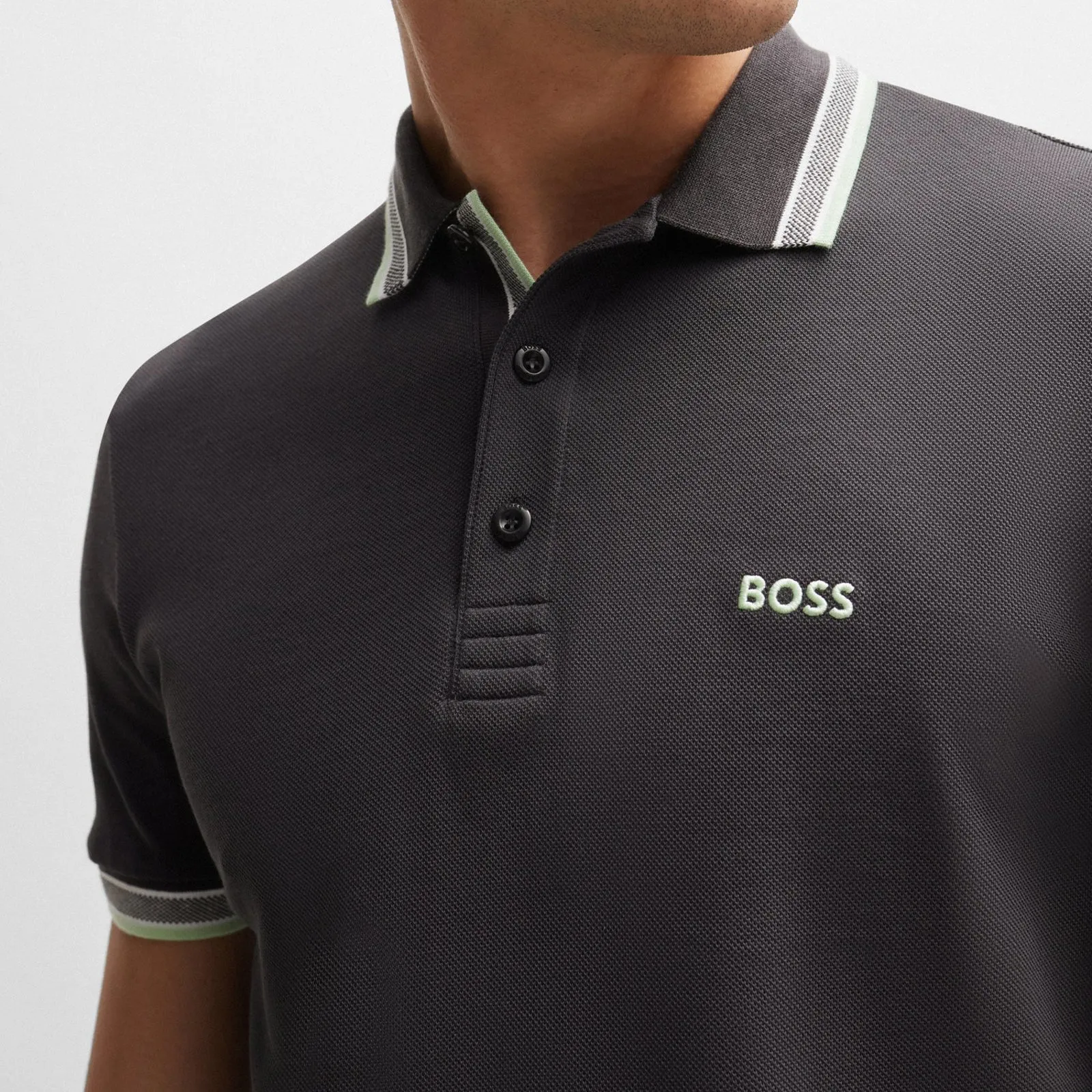 Hugo Boss Paddy Polo Shirt Dark Grey