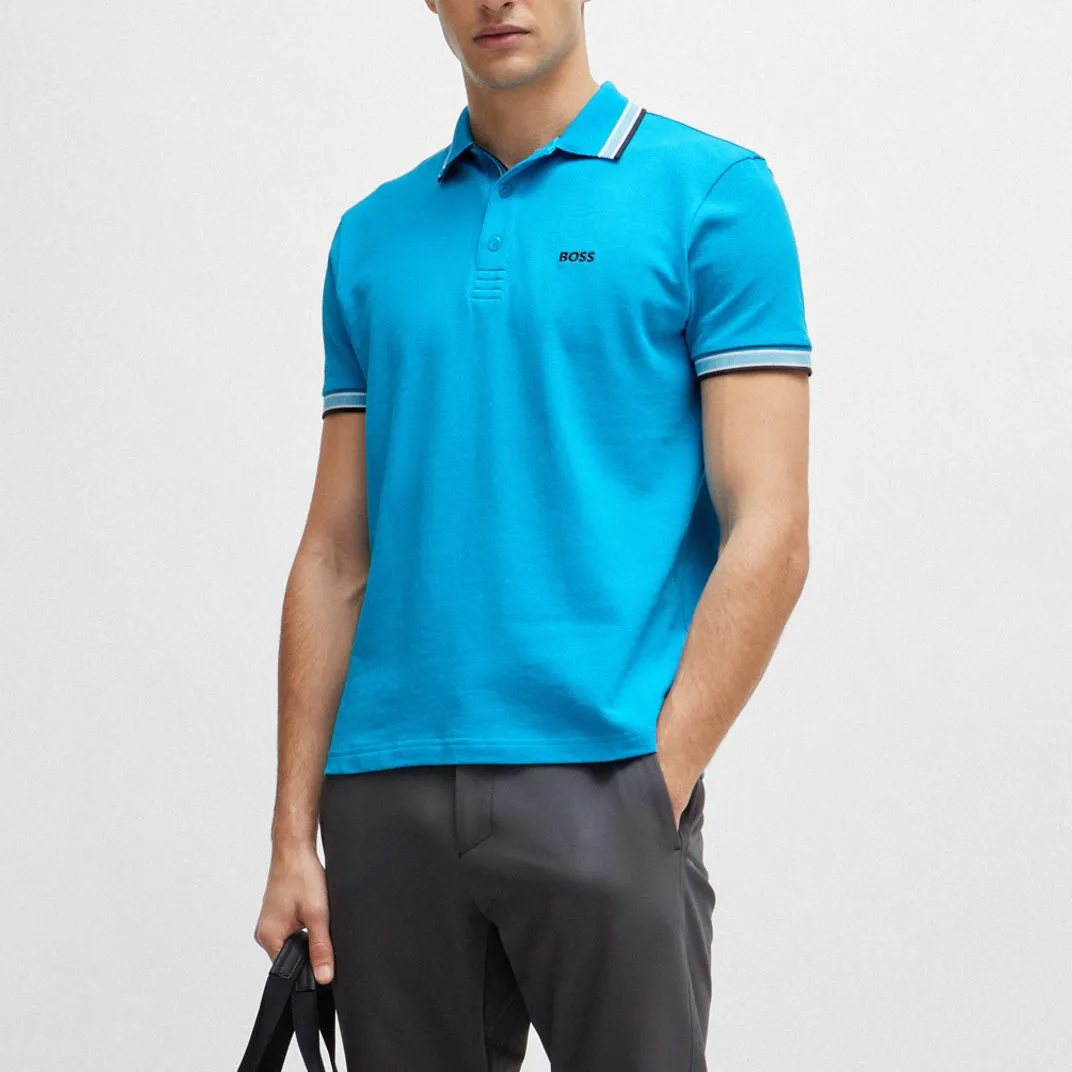 Hugo Boss Paddy Polo Shirt Turquoise