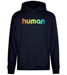 Human Rainbow Letters Design - Premium Essential Unisex Hoodie