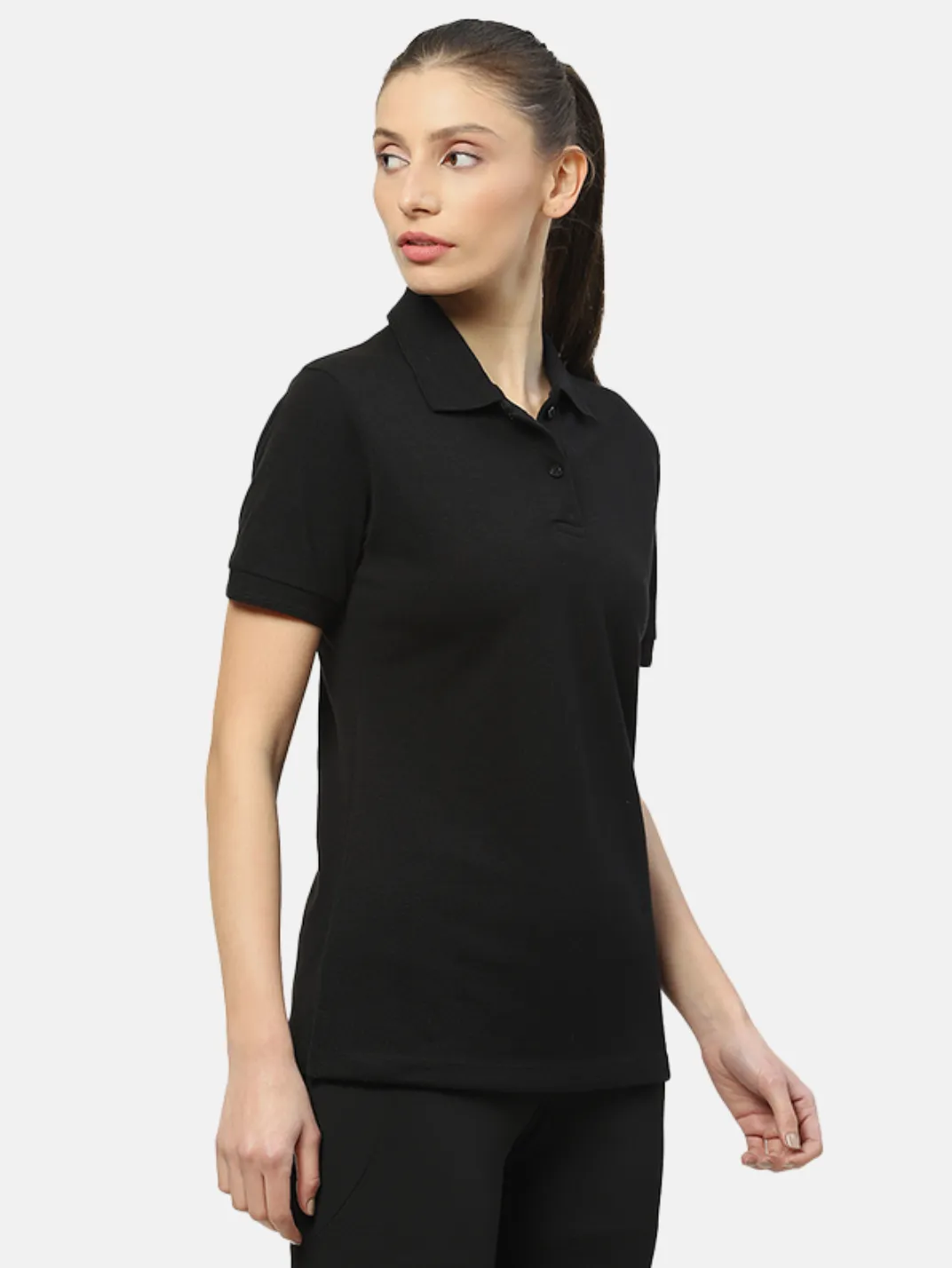 Hummel Kelci Womens Black B2B Polo