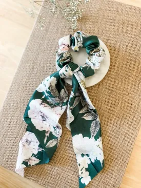 Hunter Boho Floral Scrunchie Hair Scarf