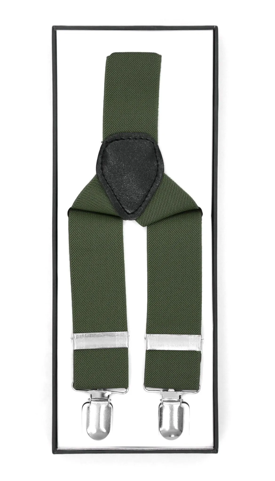 Hunter Green Vintage Style Unisex Suspenders