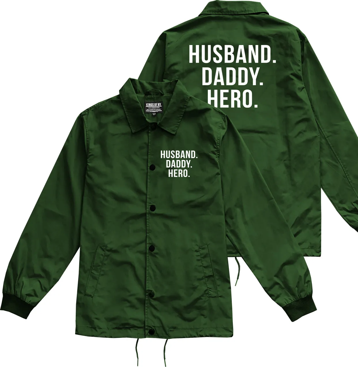 Husband Dad Hero Mens Coaches Jacket