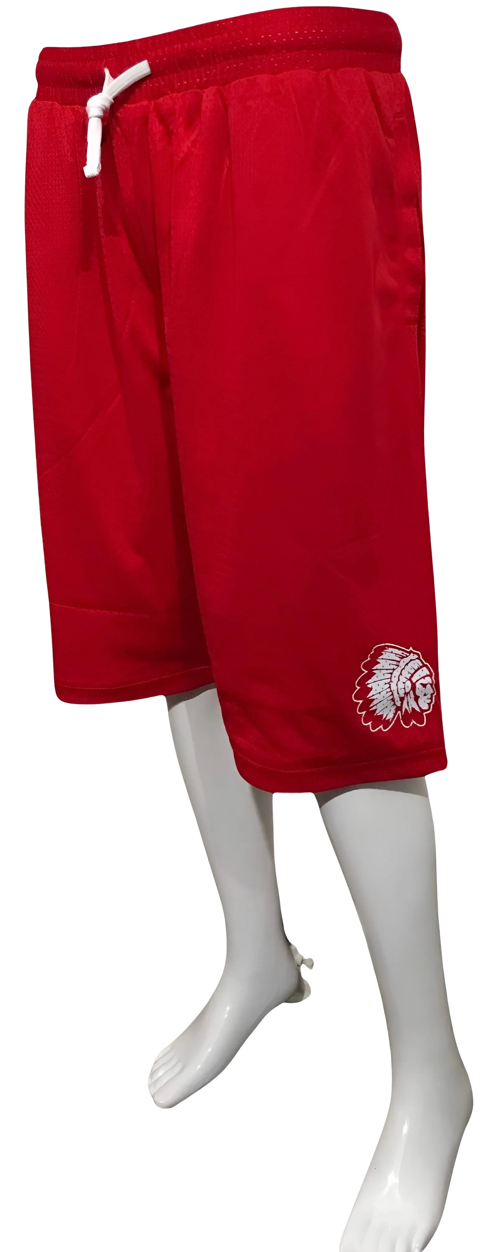 ^HUSTLE GANG^ (RED) ~CHAMPION~ KNIT BASKETBALL SHORTS