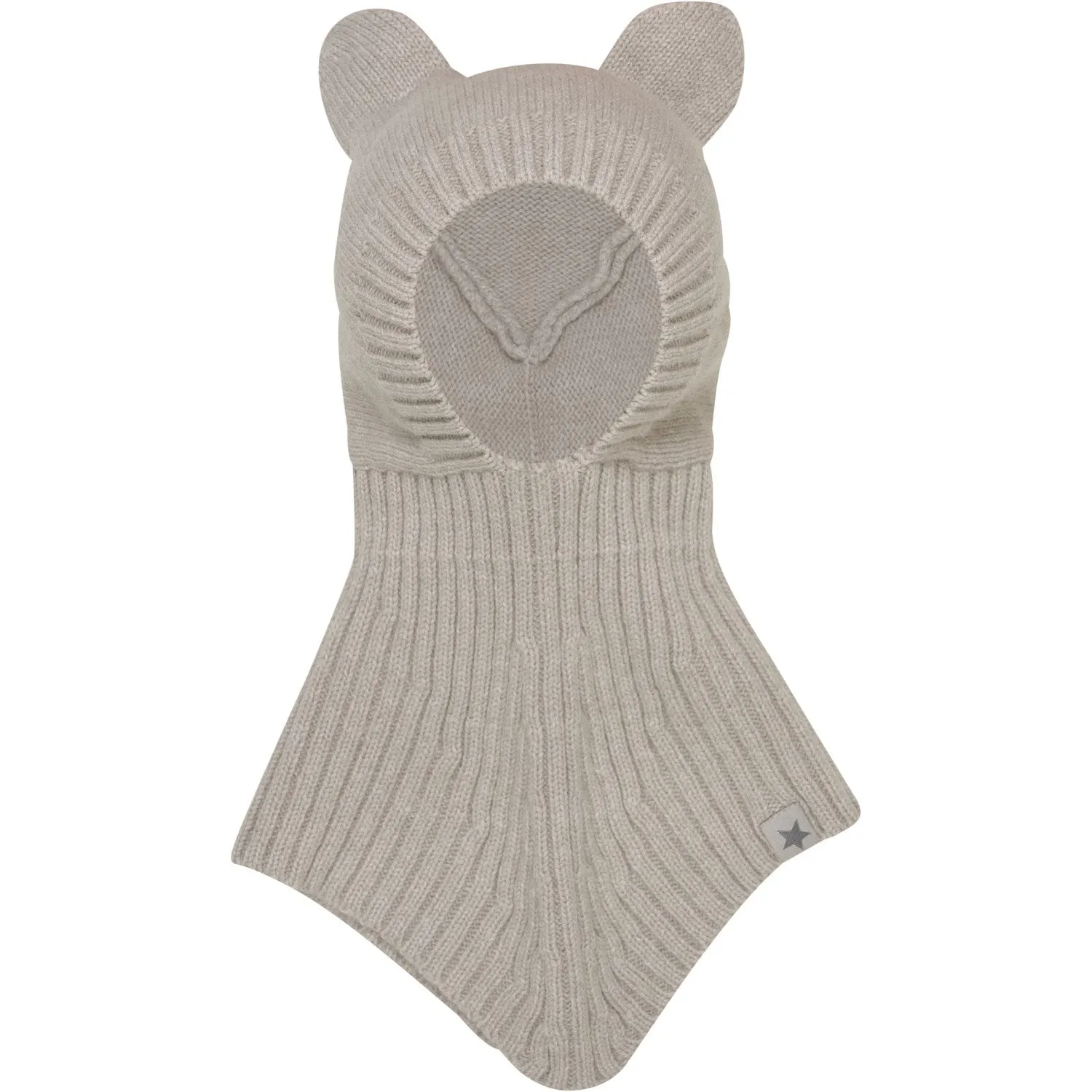 Huttelihut Camel Balaclava Ears Wool Knit