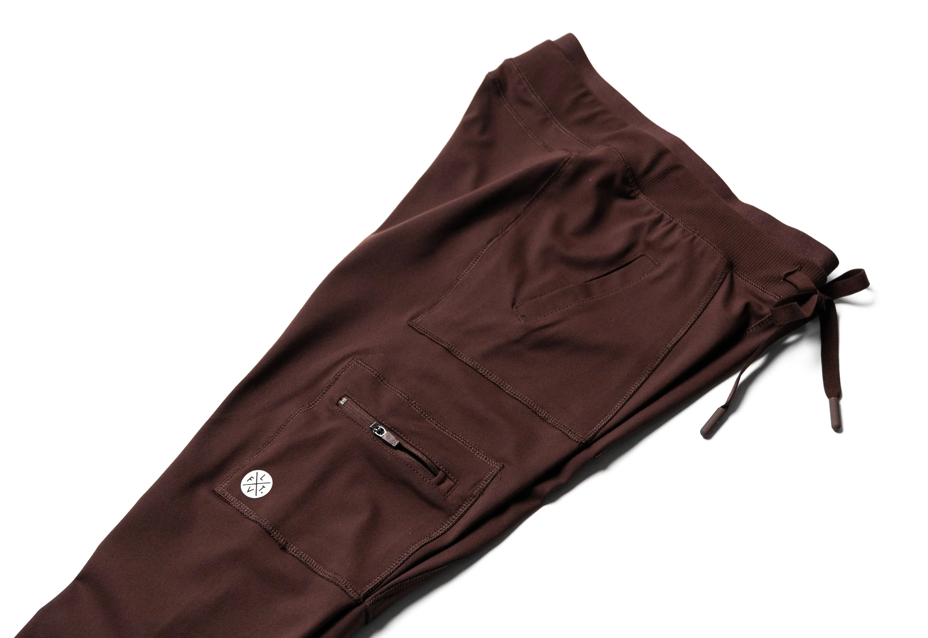 Hybrid Cargo Leggings - Burgundy