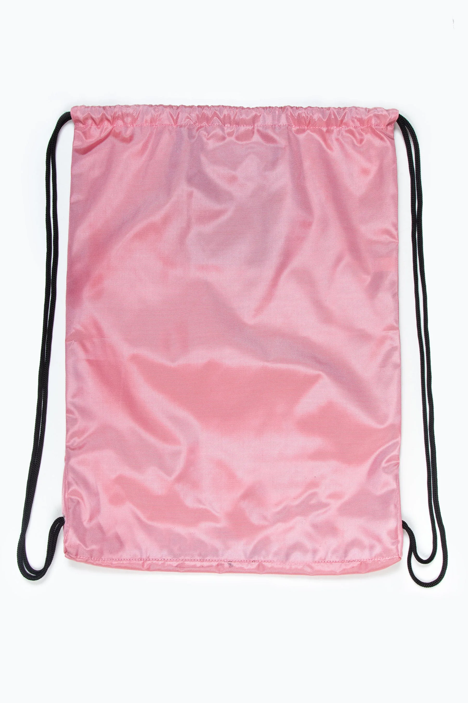 Hype Pink Crest Drawstring Bag