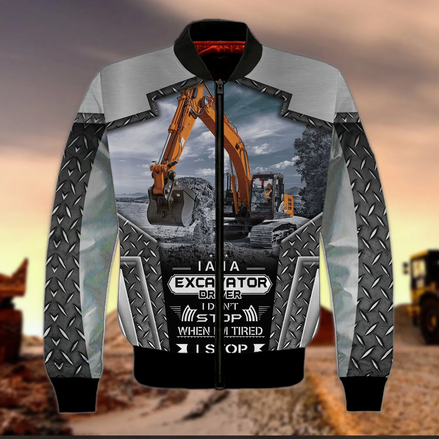 I Am Excavator Driver Metal 3D All Over Print Shirt, Excavator Shirt for Men & Women