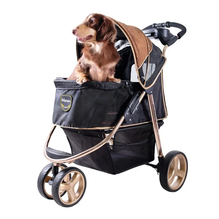 Ibiyaya Monarch Premium Pet Jogger Stroller Luxury Gold