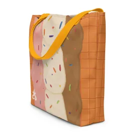 Ice Cream Sundae Large Tote Bag