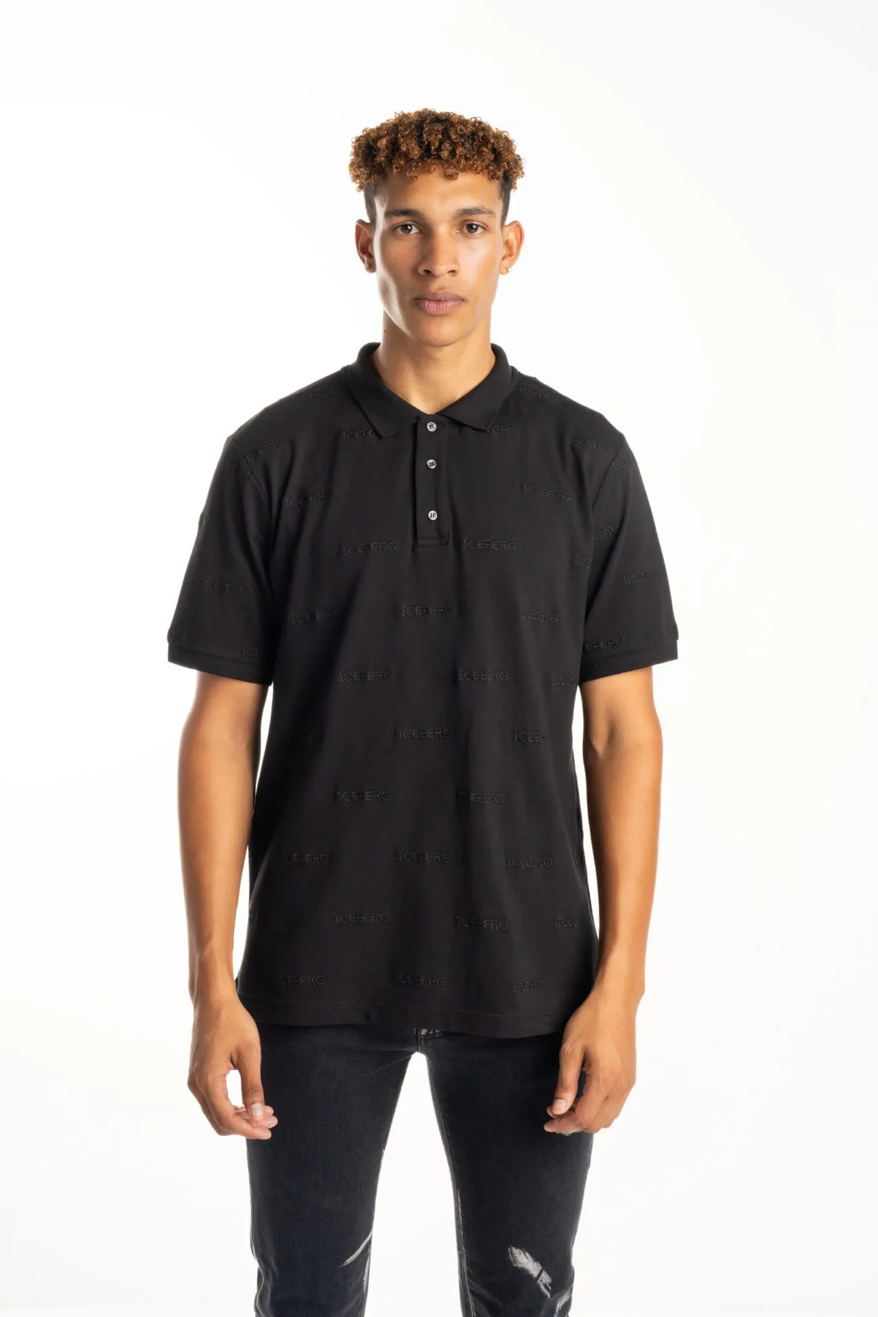 Iceberg L5 Polo T-Shirt (Black) - I24F03263109000