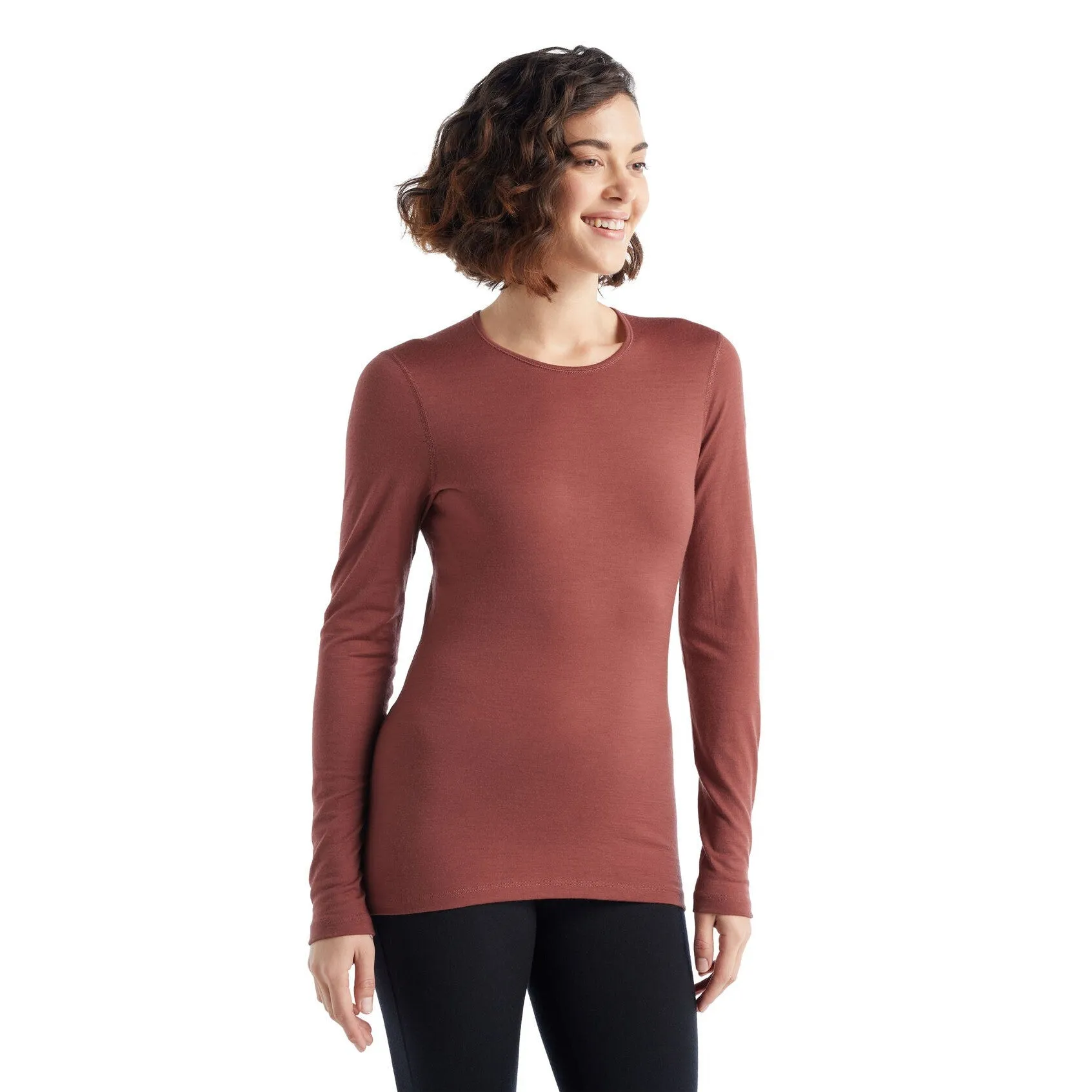 Icebreaker Women's Merino 200 Oasis Long Sleeve Crewe Thermal Top