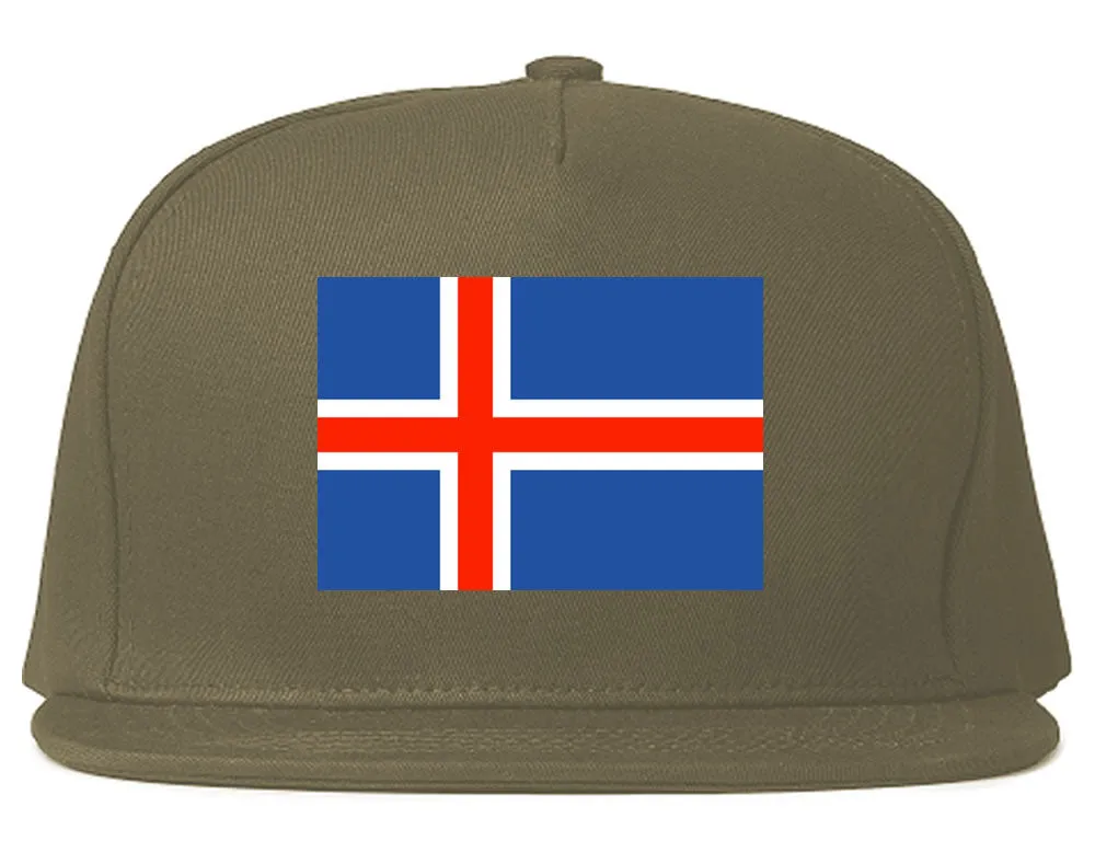 Iceland Flag Country Printed Snapback Hat Cap