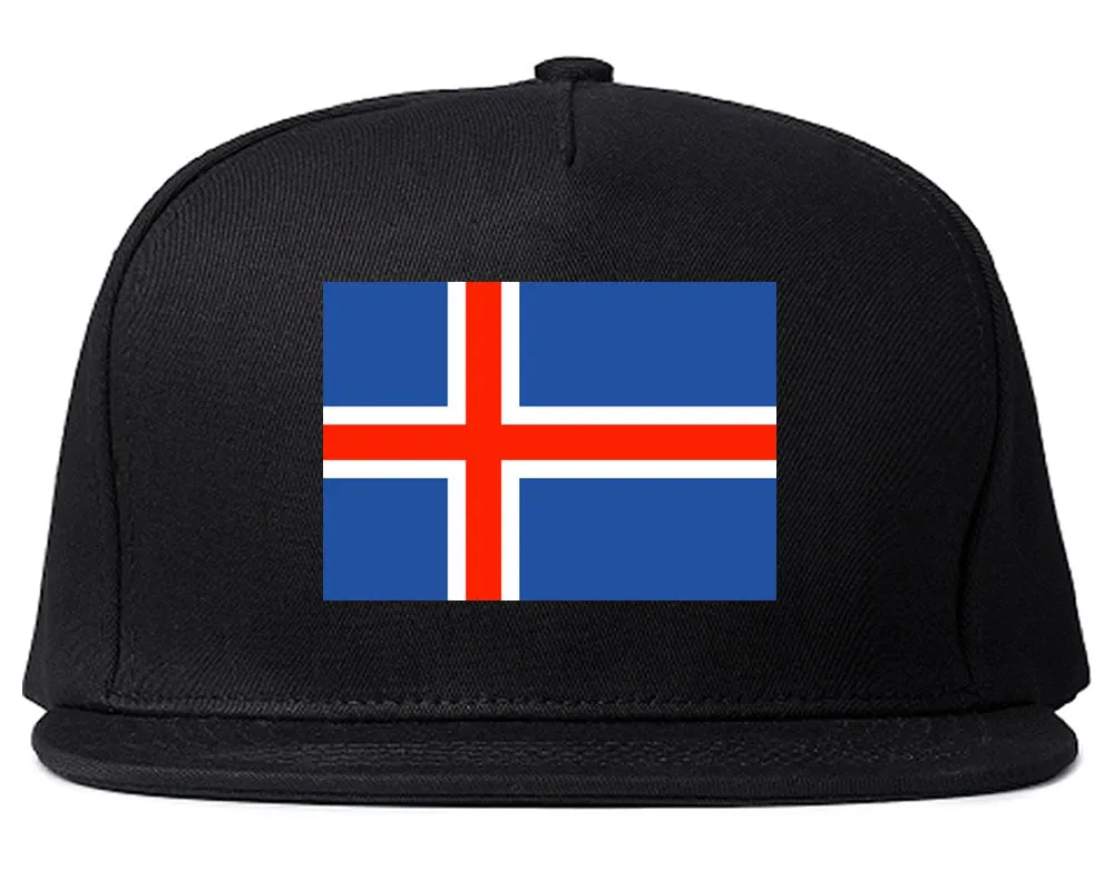 Iceland Flag Country Printed Snapback Hat Cap