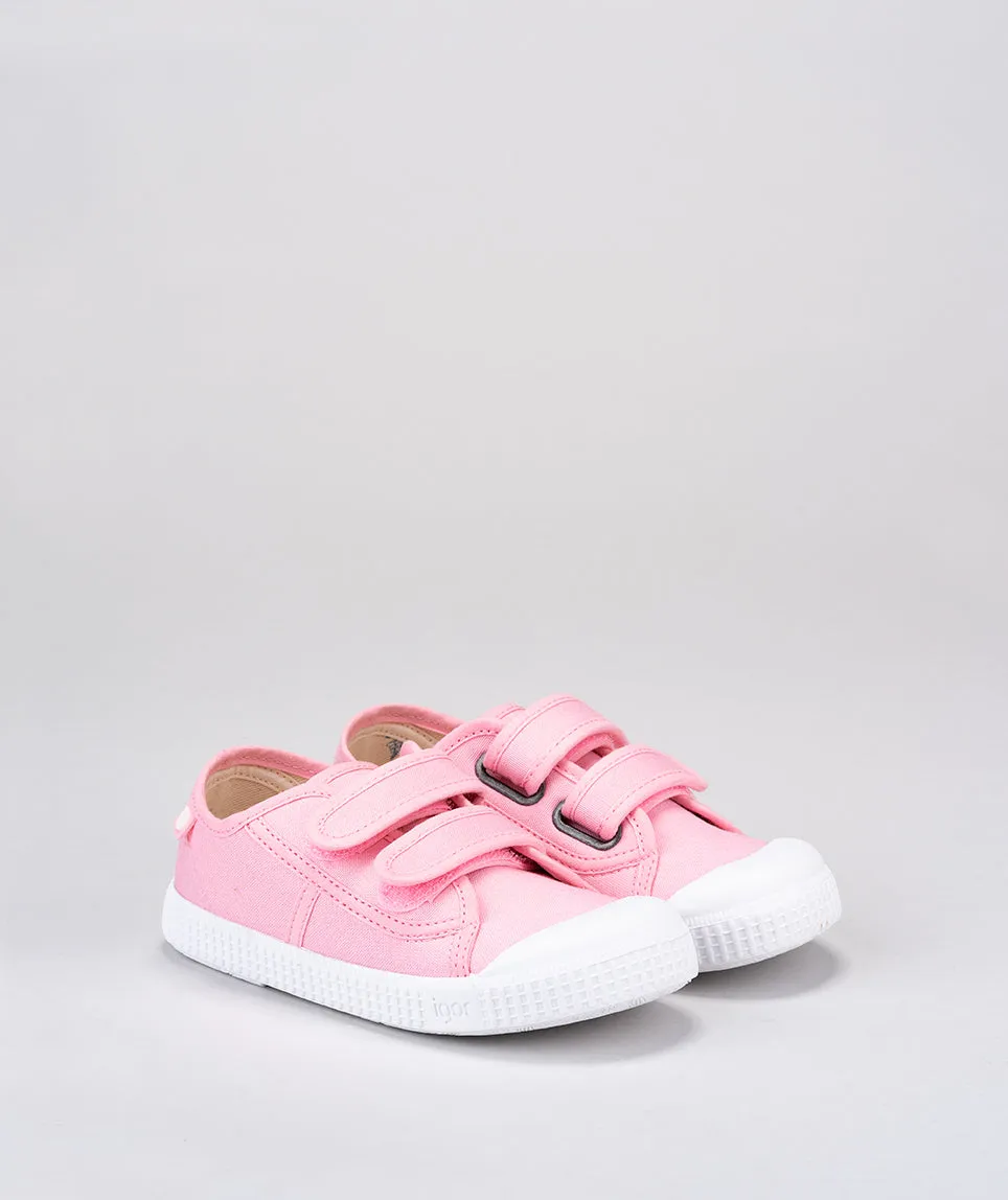 Igor Berri Riptape Girls Pink Canvas Shoe