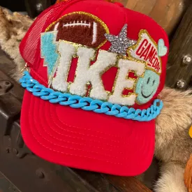 Ike Game Day Red Custom Trucker Hat