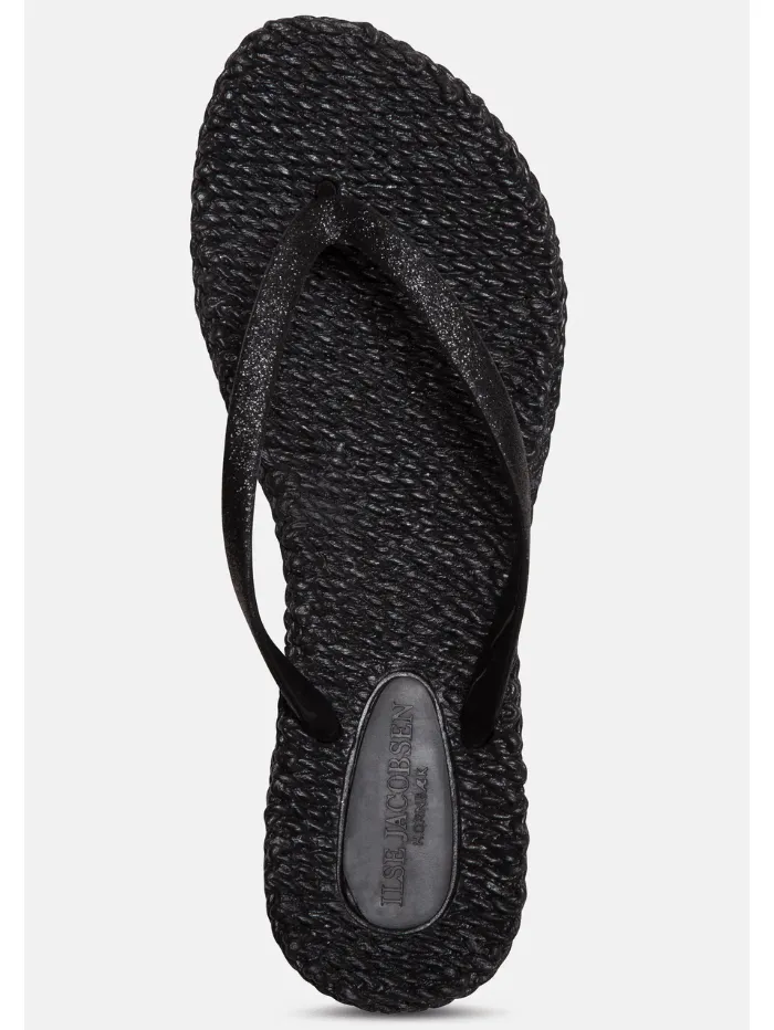 Ilse Jacobsen Flip Flops With Glitter Black CHEERFUL01 Col 01